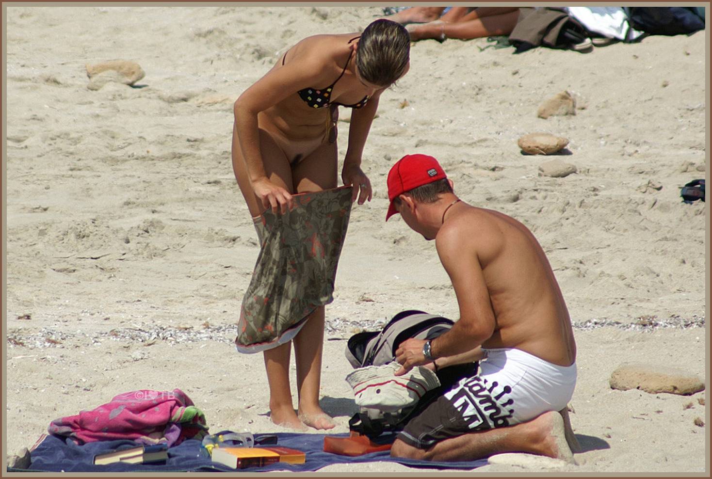Changing on the Beach - Celebrating Naturist Photography in Nature's Embrace - 2